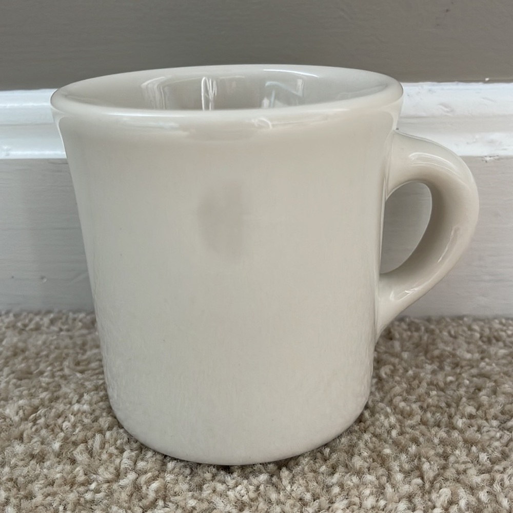 EUC HOMER LAUGHLIN CHINA Off White Cream Diner Restaurant Coffee Mug 8 ounces